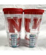 2 New Tervis University Of Nebraska Huskers 24oz Insulated Tumblers BPA ... - £23.70 GBP