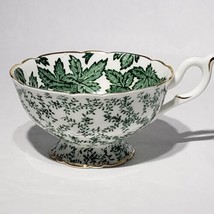 Coalport Green Leaves Vine Footed Footed Tea Cup Hand Painted Replacement - £14.84 GBP