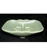 Vintage Art Pottery McCoy Green Speckled TV Tray Footed Planter USA 2 south - $35.66