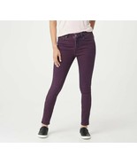 H by Halston Regular Premier Denim Overdye Ankle Jeans, Royal Garnet, 6,... - $21.97 CAD