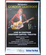 Gordon Lightfoot 2012 Chatham Capital Theatre Poster 17*11 Inch Canadian... - $47.96 CAD