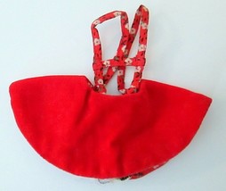 Vtg 1963 Barbie Doll SKIPPER Red Jumper Skirt from Skating Fun #1908 B&amp;W Tag - £20.78 GBP