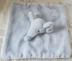 MON LAPIN Blue Elephant Baby LOVEY Security Blanket  Cream Sherpa Stars Soft Toy - £19.10 GBP