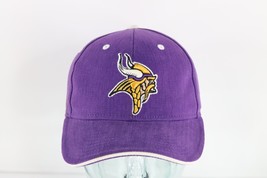 Deadstock Vintage 90s Reebok Spell Out Minnesota Vikings Football Hat Cap Purple - £31.50 GBP