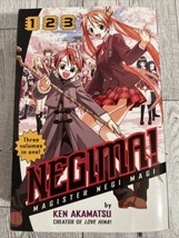 Negima Magister Negi Magi Omnibus 1 Volumes 1 2 3 Book Manga Kodansha Co... - $15.05