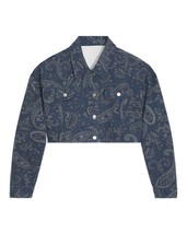 WeWoreWhat Cropped Jean Jacket, Size XS - £61.76 GBP