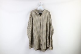 Vintage Abercrombie &amp; Fitch Mens Large Faded Big Shirt Baggy Button Shirt Plaid - £35.46 GBP