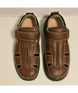 ORTHOFEET Brown Leather MELBOURNE 572 Fisherman Comfort Sandal Shoes Men... - $58.17