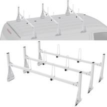 VEVOR Trailer Ladder Rack Van Roof Ladder Rack 800 lbs 56.7-63 inch Adjustable - $286.86