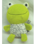 Hallmark MINI CUTE SOFT FROG BABY RATTLE 4&quot; Plush Stuffed Animal Toy - $272.87 MXN