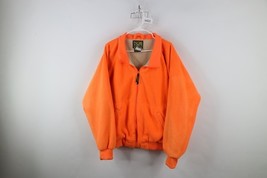 Vintage 90s Mens XL Sun Faded Chamois Cloth Lined Fleece Jacket Blaze Or... - $82.53 CAD
