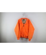 Vintage 90s Mens XL Sun Faded Chamois Cloth Lined Fleece Jacket Blaze Orange - $58.87