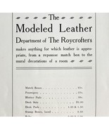 Roycrofters Modeled Leather 1906 Advertisement Accessories East Aurora N... - €25,72 EUR