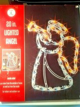 20&quot; Lighted Angel Trim a Home Indoor/Outdoor Christmas Decorating Double Sided - £22.06 GBP