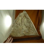 (Owl-31) XL fly Owl scene shed moose antler figurine detailed effigy art - £327.96 GBP