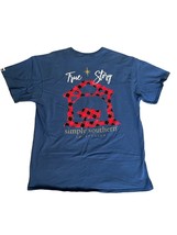 Simply Southern Shirt Womens Large Blue Red True Story Christmas Tee - £15.82 GBP