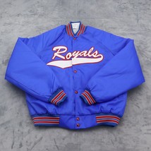 Royals Varsity Jacket Mens M Blue American Fit Twin Rivers Button Down O... - £31.56 GBP