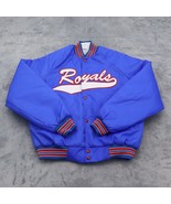 Royals Varsity Jacket Mens M Blue American Fit Twin Rivers Button Down O... - £30.91 GBP