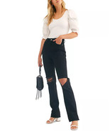 MSRP $128 We The Free By Free People Women&#39;s My Own Lane Jeans Black Siz... - $121.86 CAD