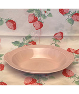 Vintage TS&amp;T Lu-Ray Pastels oval serving bowl Sharon Pink 1940s 1950s - $10.00