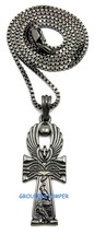 Ankh New Egyptian Pendant Necklace With 24 Inch 2mm Wide Box Chain - £14.09 GBP
