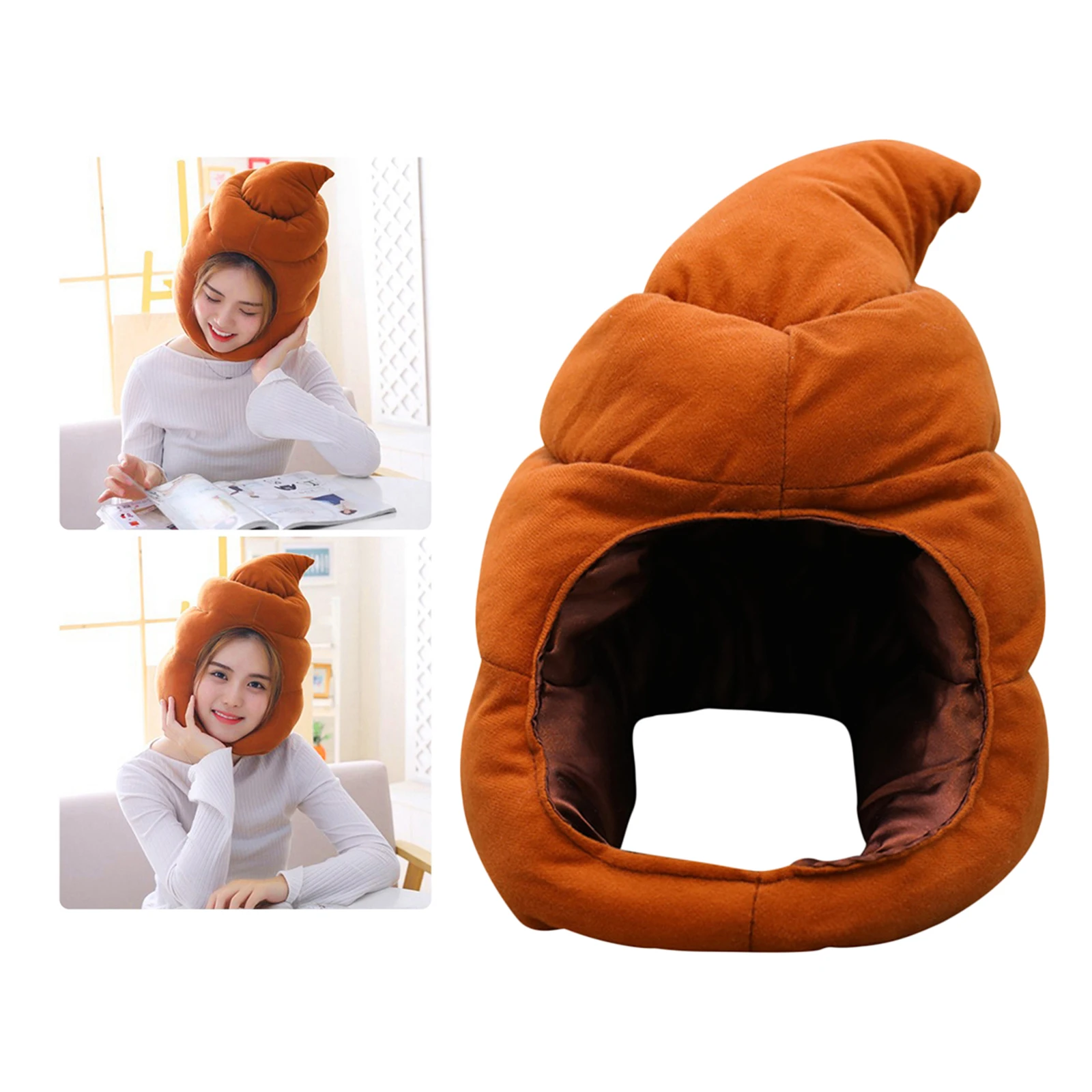 Game Fun Play Toys Funny Costume Hat Caps Cosplay A Poop Headwear Headbands Acce - £23.12 GBP