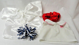 Build A Bear BAB Cheerleader pom-poms Shirt Graduation Gown Panties 4 pc Lot - £7.03 GBP