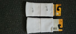 New 2x2 Packs Duo Dry Champion C9 Active Performance White 3” Wrist Swea... - $18.80