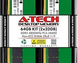 64Gb Kit (2X32Gb) Ddr5 4800Mhz Pc5-38400 Cl40 Udimm 2Rx8 1.1V Non-Ecc Un... - $387.99