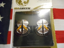 Us Army Special Operations Support Command Crest Dui Nip Pair - £11.95 GBP