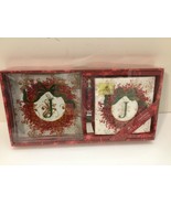Cypress Home Artisan Gift set Glass plate, Spreader, Napkins with letter J - €6,73 EUR