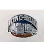 KING OF THE ROAD Keep on Trucking 1990 Siskiyou Pewter Belt Buckle Trucker - $17.71 CAD