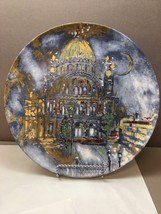 Commemorative Plate by Aviv of Florence Synagogue #141/500 Gilt Accents - £103.50 GBP