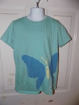 Good Karma Kids By Life Is Good Blue Green Short Sleeve Butterfly Shirt Size 5/6 - £12.05 GBP