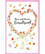 Love and Kisses Sweetheart - Valentines Greeting Card - V3-3 - $51.41 MXN
