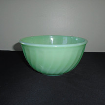 Fire King Jadeite Glass Mixing Bowl Anchor Hocking USA Vintage 7&quot; - £15.82 GBP