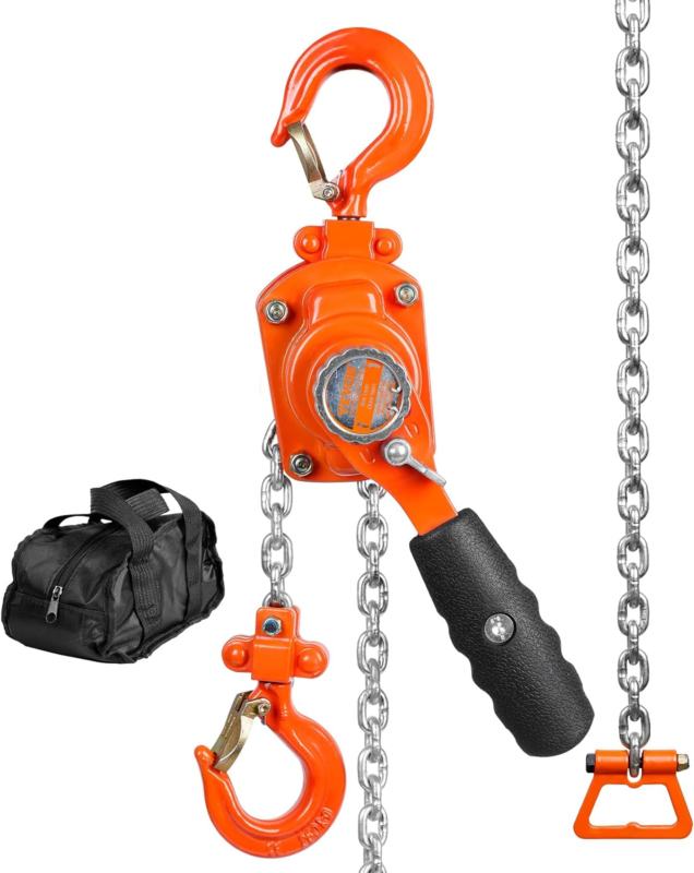  550 Lbs Capacity 5 FT Come Along, G80 Galvanized Carbon Steel with West... - $98.24