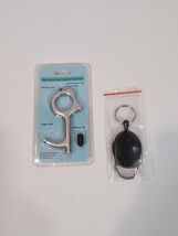 Sanitary No Touch Door Opener Tool And Retractable Keychain Zinc Alloy S... - $5.88