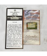 Pearl Harbor Hawaii  USS Arizona Memorial  Souvenir Lapel Hat Vest Pin - $37.51 CAD