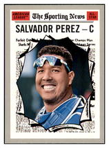 2019 Topps Heritage Salvador Perez    Kansas City Royals #351 Baseball card Spor - £2.34 GBP
