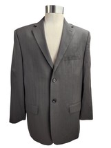 Pronto Uomo Men&#39;s 100% Wool Brown On Brown Pinstripe 44R Suit Jacket - $10.88
