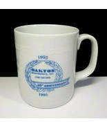 Vintage White and Blue Oakton Dist. 40th Anniversary Coffee Tea Cocoa Cu... - $11.67