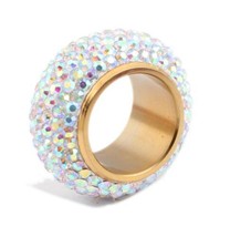 Wholesale shining full rhinestone finger rings for woman luxurious paragraph Cry - £7.83 GBP
