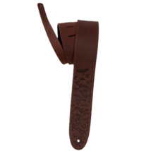 PRS 2.5&quot; Swarm Leather Guitar Strap, Rust - £46.25 GBP