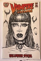 Vampire Macabre Halloween #1C Original Drawing  Wednesday Addams By Frank Forte - £29.98 GBP