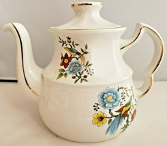 Wood and Sons Genuine Ironstone Teapot Ellgreave Bicentennial England Vintage - £37.36 GBP