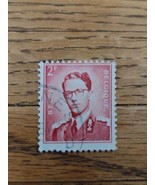 Belgium Stamp King Baudouin 2fr Used Red - £1.48 GBP