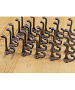 25 Cast Iron Rustic School Style Coat Hooks Hat Hook Hall Tree Restorati... - €38,80 EUR