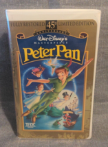 Peter Pan (VHS, 1998, 45th Anniversary Limited Edition) Walt Disney Masterpiece - £5.55 GBP