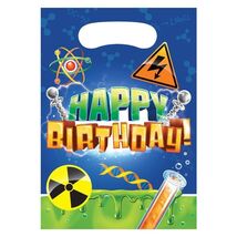Mad Scientist Loot Bags (8) - Birthday Party Supplies - $2.60